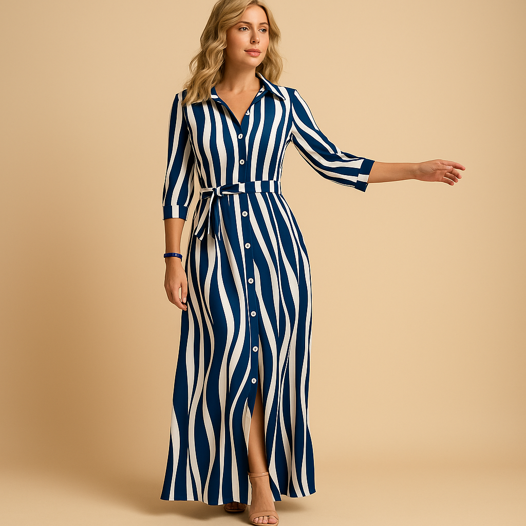 Elegant long summer dress for women with breathable fabric and stylish prints. Ideal for warm days, beach outings, and evening strolls.