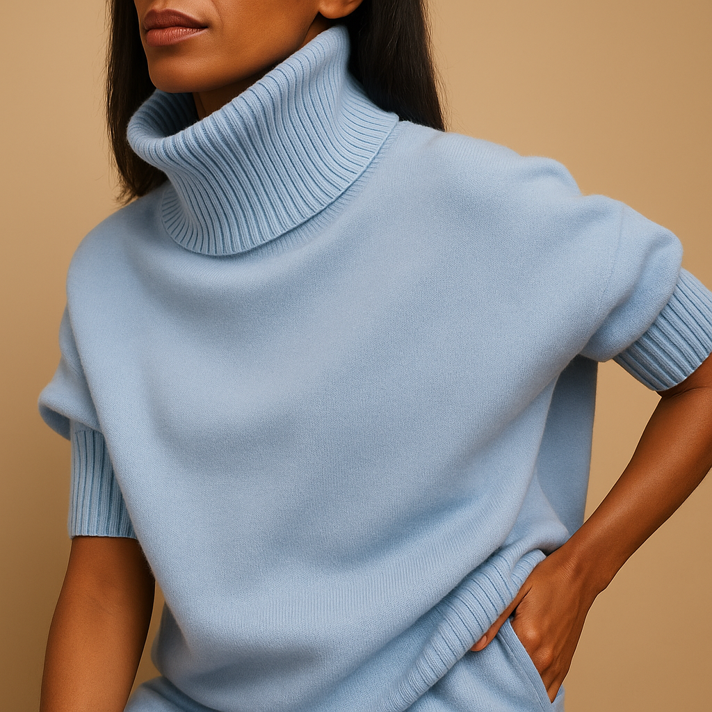 Women’s oversized turtleneck sweater with relaxed fit and flattering silhouette, perfect for casual outfits, lounging, or seasonal layering.